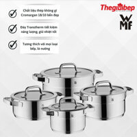 Bộ Nồi Đa Năng WMF Compact Cuisine 4PC (Non-Stackable) Giữ Nhiệt Lâu Nhanh Chín Dùng Cho Mọi Loại Bếp