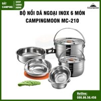 Bộ nồi dã ngoại Inox 6 món Campingmoon MC-210