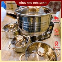 Bộ nồi đáy từ ANGELBERG 6 món 12 chi tiết nhập khẩu từ Đức