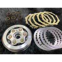 Bộ nồi độ drem wave CNC 6 lò xo đầy đủ 5 lá côn giấy 4 lá sắt và lò xo Racing