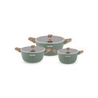 Bộ Nồi Đúc Vân Đá Carez CPC595DI03CN 3 món