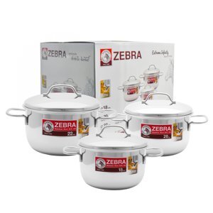 Bộ Nồi Extreme Infinity 6 Món Zebra 180826 (18-20-22cm)