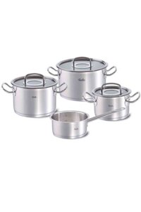 Bộ nồi Fissler Original Pro 4 món nắp kính - Made in Germany - 3 nồi 1 quánh