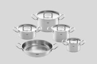 Bộ nồi Fissler Original-Profi 5 gồm 4 nồi, 1 chảo 2 quai