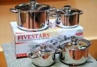 Bộ nồi Fivestar 4 chiếc Inox Karrat 3 đáy