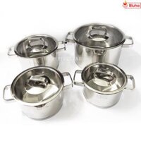 Bộ nồi Fivestar 4 món nắp kính