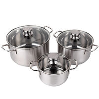 Bộ nồi Fivestar FSB3004 3 chiếc nắp kính