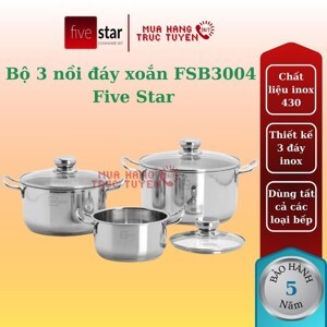 Bộ nồi Fivestar FSB3004