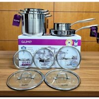 Bộ nồi GUME 5 SP bao gồm: 1 chảo chống dính cao cấp và 4 nồi 5 đáy
