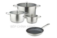 Bộ nồi Hafele - 3 nồi và 1 chảo chiên 531.08.001