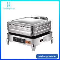 Bộ nồi hâm buffet vuông kèm chân đế chất liệu SUS304 cao cấp- sử dụng điện làm nóng có remote điều khiển nhiệt độ