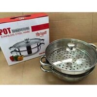 Bộ nồi hấp 2 tầng inox