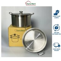 Bộ nồi hấp 2 tầng Kana Mart size 28cm, 30cm, 32cm cao cấp