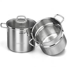 Bộ nồi hấp Korkmaz Perla A1523 - 5 Lít, 20x18cm