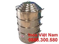 Bộ Nồi Hấp, Xửng Hấp Inox 304 3 Tầng Size 500 NH-D500-3T