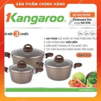 Bộ nồi hợp kim nhôm đáy từ Kangaroo KG936