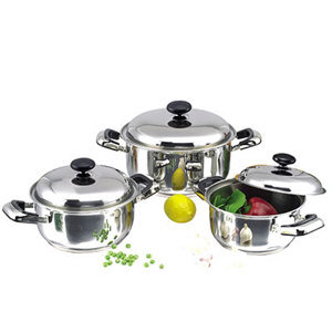 Bộ nồi inox Sunhouse SH222 (SH-222) - 1 đáy quai đệm
