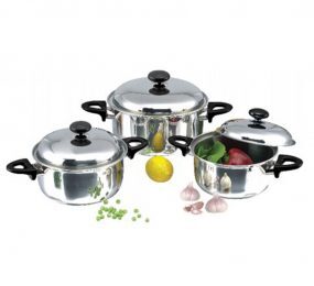 Bộ nồi inox 1 đáy quai tím Sunhouse SH113