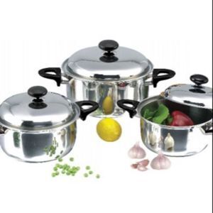 Bộ nồi inox 1 đáy quai tím Sunhouse SH113