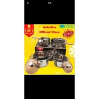 BỘ NỒI INOX 12 chi tiết của ĐỨC