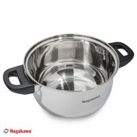 Bộ nồi inox 3 cái, thiết kế 4 đáy Nagakawa NAG1303