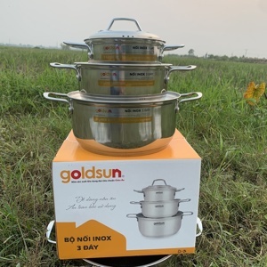 Bộ nồi inox 3 đáy Goldsun GE39-3306SG
