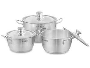 Bộ nồi inox 3 đáy Sato  ST-BI323