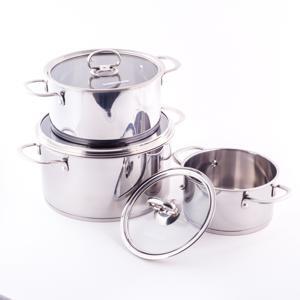 Bộ nồi inox 3 đáy Sunhouse SH890 (SH-890) - 16-20-24cm