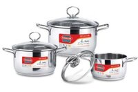 Bộ nồi inox 3 đáy Sunhouse SH888