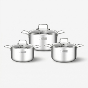 Bộ nồi Inox 3 lớp đáy liền Elmich Trimax classic 2106OL