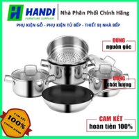 Bộ nồi Inox 304 8 món MC1702 EUROSUN (Hàng chính hãng)