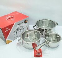 Bộ Nồi Inox 304 Cao Cấp 5 Đáy Kalpen Gliter KP-3568