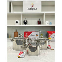 Bộ nồi inox 304 cao cấp 5 đáy Kalpen Lermat L1