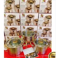 Bộ Nồi Inox 304 Cao Cấp MISU LOUIS,Đáy 3 Lớp Nguyên Khối - Sử Dụng Được Mọi Loại Bếp - 534222