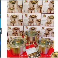 Bộ Nồi Inox 304 Cao Cấp MISU LOUIS, Đáy 3 Lớp Nguyên Khối - Sử Dụng Được Mọi Loại Bếp