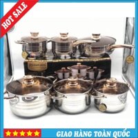 BỘ NỒI INOX 304  CỦA ĐỨC [ BẢO HÀNH 12 THÁNG ] Hàng Chuẩn