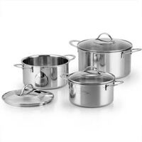 Bộ nồi inox 304 Fivestar FPB-3009 đáy liền 3 chiếc nắp kính