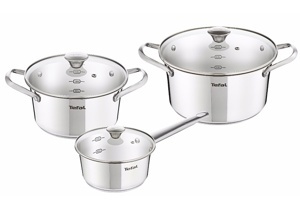 Bộ nồi inox 304 Tefal Simpleo B907S644 16cm -20cm -24cm