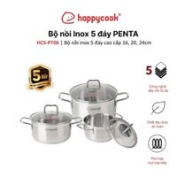 Bộ nồi inox 5 đáy Happy Cook Penta HCS-PT06