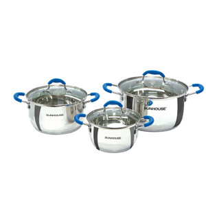 Bộ nồi inox 5 đáy Sunhouse SHG2503MBD