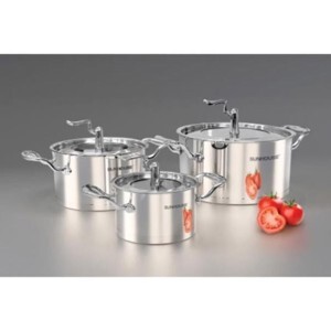 Bộ nồi inox 5 đáy Sunhouse SHG2503MSA - 3 nồi