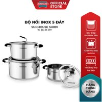 Bộ nồi inox 5 đáy SUNHOUSE SH891