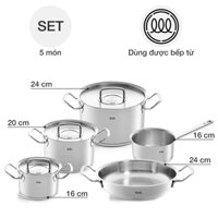 Bộ nồi Inox 5 món Fissler 084-388-05-001 Original-Profi Collection