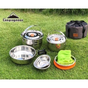 Bộ nồi inox 6 người Campingmoon MC-210