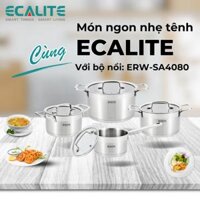 Bộ nồi inox 8 món cao cấp Ecalite ERW-SA4080
