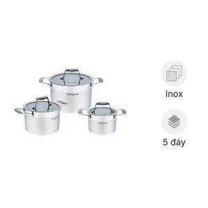 Bộ nồi inox cao cấp 5 lớp Kangaroo KG3CS2 - 3 nồi