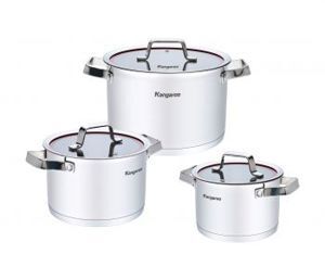 Bộ nồi inox cao cấp 5 lớp Kangaroo KG3CS1 - 3 nồi
