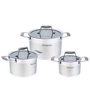 Bộ nồi inox cao cấp 5 lớp Kangaroo KG3CS2 - 3 nồi