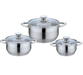 Bộ nồi Inox cao cấp 5 lớp Kangaroo KG868 - 3 nồi