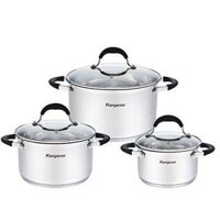 Bộ nồi inox cao cấp 5 lớp Kangaroo KG3CS3